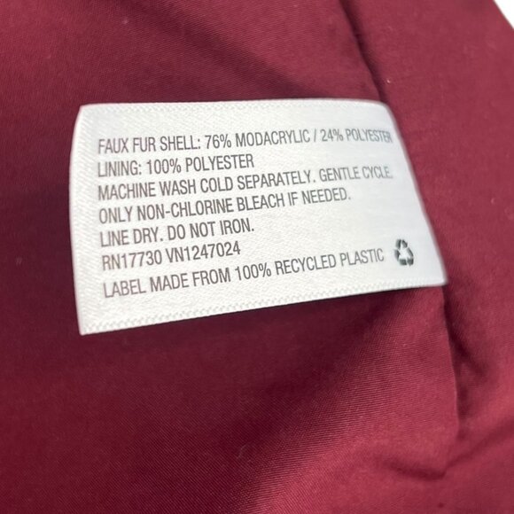 AVA & VIV Paneled design Faux Fur Jacket | 3X - Picture 6 of 6